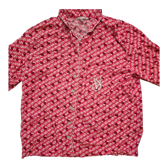 Victoria's Secret Deer 2 Piece Pajamas Pink White Black Size XS - Picture 3 of 16